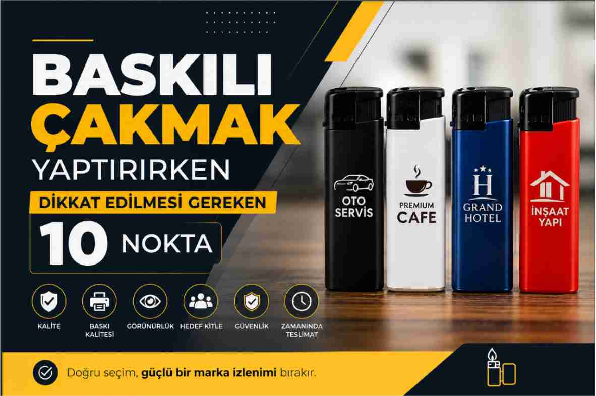 Baskılı Çakmak Yaptırırken Dikkat Edilmesi Gereken 10 Nokta | Promosyon Çakmak Rehberi